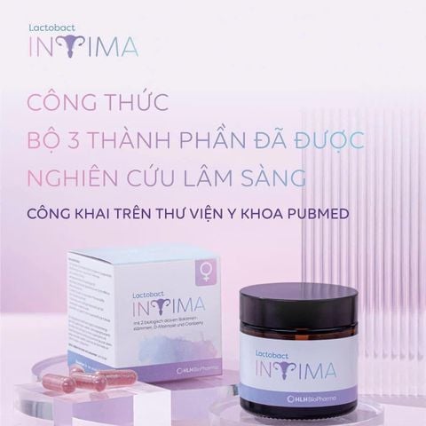 Lactobact Intima - Men vi sinh phụ khoa bổ sung lợi khuẩn từ Đức hộp 30 viên