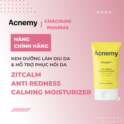 Acnemy Zitcalm Anti Redness Calming Moisturizer Kem Dưỡng Làm Dịu Da Và Hỗ Trợ Phục Hồi Da 50ml