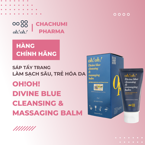 oh!oh! Divine Blue Cleansing & Massaging Balm (with Melia Azadirachta Leaf & Flower Extract) - Sáp Tẩy Trang Làm Sạch Sâu, Trẻ Hóa Da