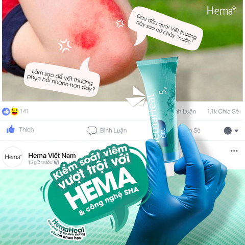 Rejuvaskin HemaHeal Gel Hỗ Trợ Hồi Phục Vết Thương Hở Sau Phẫu Thuật 5g