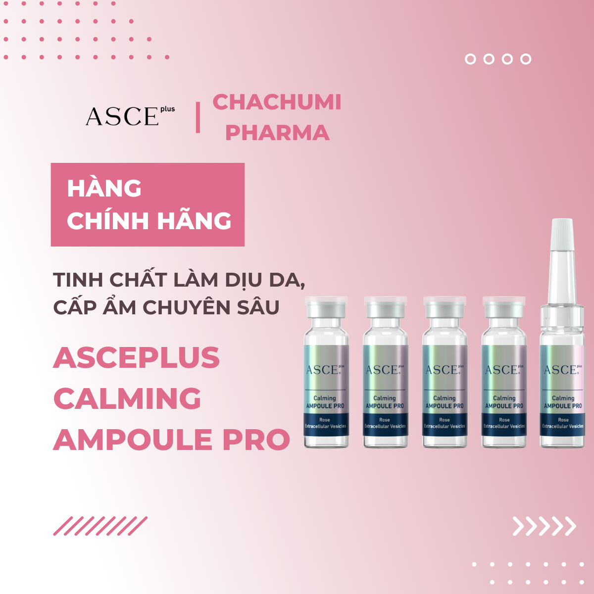 Tinh Chất Làm Dịu Da ASCE plus Calming Ampoule Pro – Giảm Đỏ, Phục Hồi Da Nhạy Cảm, Cấp Ẩm Chuyên Sâu