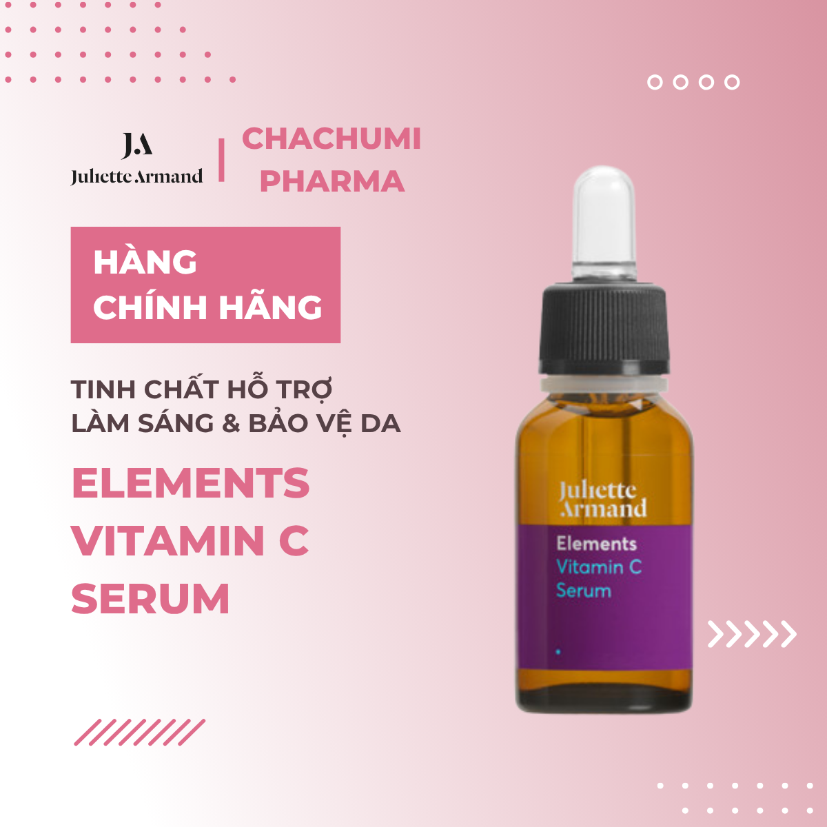 Juliette Armand Elements Vitamin C Serum Tinh Chất Vitamin C Hỗ Trợ Làm Sáng & Bảo Vệ Da 20ml