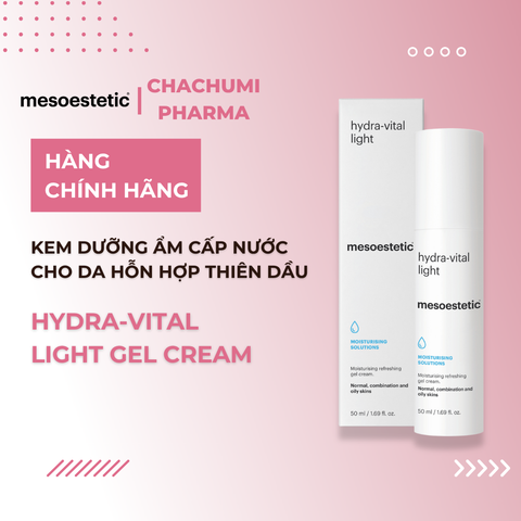 Mesoestetic Hydra-Vital Light Gel Cream Cấp Nước Cho Da Hỗn Hợp Thiên Dầu 50ml