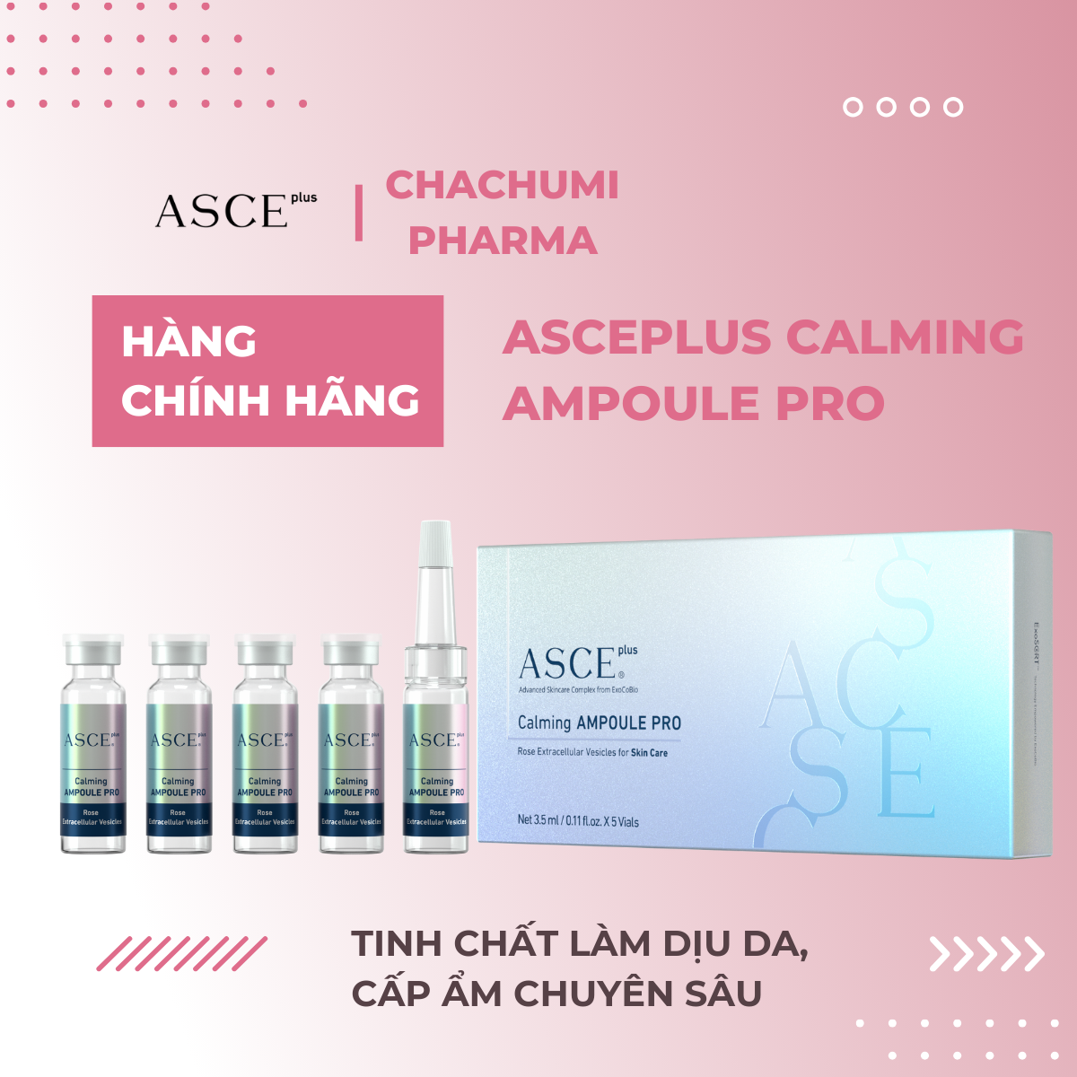 Tinh Chất Làm Dịu Da ASCE plus Calming Ampoule Pro – Giảm Đỏ, Phục Hồi Da Nhạy Cảm, Cấp Ẩm Chuyên Sâu