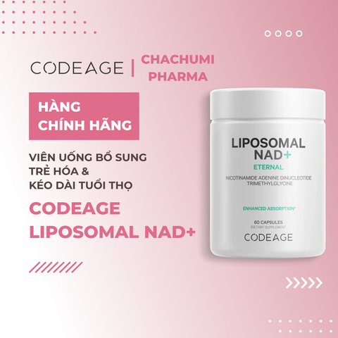 Codeage Liposomal NAD+ Viên Uống Trẻ Hóa, Tăng Cường Sức Khỏe Và Kéo Dài Tuổi Thọ 60 viên