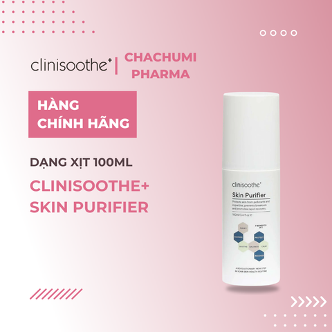 Clinisoothe+ Skin Purifier làm sạch, kháng khuẩn, giảm mẩn đỏ, phục hồi, thúc đẩy làm lành tổn thương 100ml 250ml