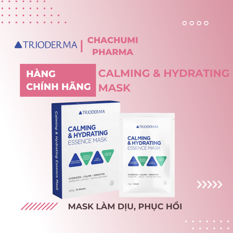 Mặt nạ Trioderma Calming & Hydrating - Brightening Essence Mask làm dịu, phục hồi, dưỡng trắng da