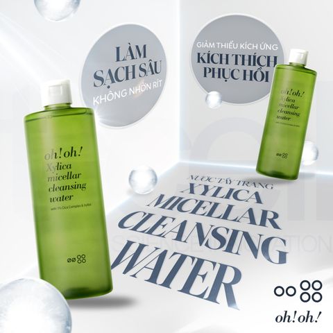 Nước Tẩy Trang Chuyên Sâu oh!oh! Xylica Micellar Cleansing Water 500ml