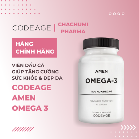 Codeage Amen Omega 3 - Viên Uống Dầu Cá Giúp Tăng Cường Sức Khỏe, Đẹp Da 90 viên