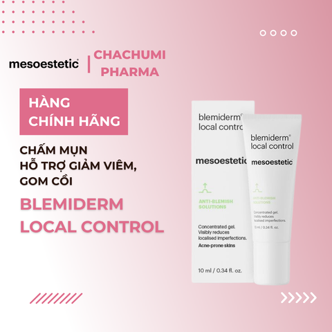Mesoestetic Blemiderm Local Control Chấm Mụn Hỗ Trợ Giảm Viêm, Gom Cồi 10ml