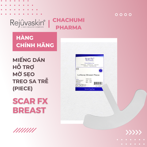 Rejuvaskin Scar FX Breast - Miếng dán hỗ trợ mờ sẹo phẫu thuật ngực treo sa trễ