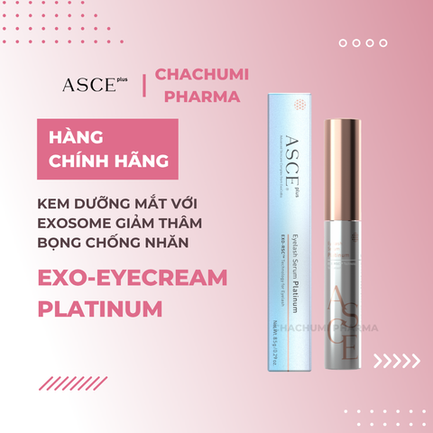 ASCE plus EXO-Eyecream Platinum Kem Dưỡng Mắt Với Exosome Giảm Thâm Bọng Chống Nhăn 21g