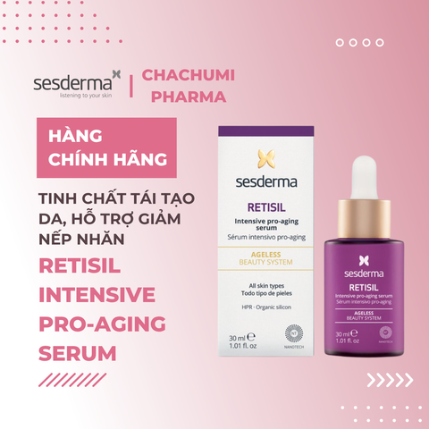 Sesderma Retisil Intensive Pro-Aging Serum 30ml – Serum HPR Tái Tạo Da, Hỗ Trợ Giảm Nếp Nhăn