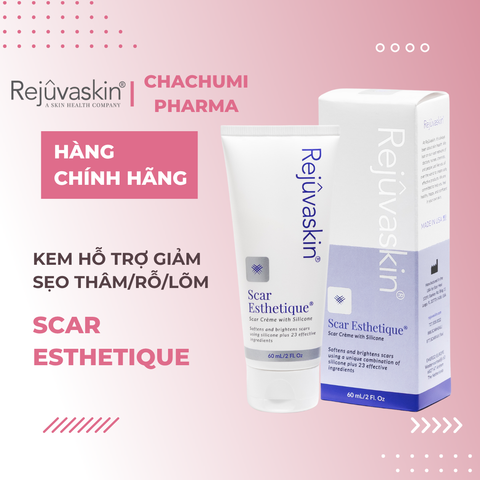 Rejuvaskin Scar Esthetique Kem Làm Mờ Sẹo Thâm, Làm Đầy Sẹo Rỗ/Lõm 60ml