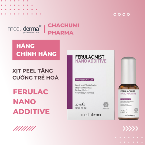 Mediderma Ferulac Nano Additive Xịt Peel Tăng Cường Trẻ Hoá Và Chống Oxy Hoá