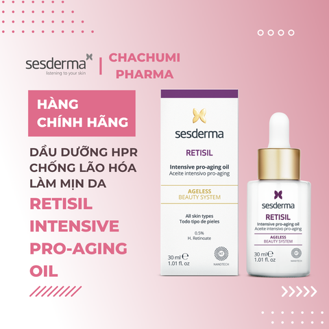 Sesderma Retisil Intensive Pro-Aging Oil 30ml – Dầu Dưỡng HPR Giảm Nếp Nhăn, Chống Lão Hóa, Làm Mịn Da