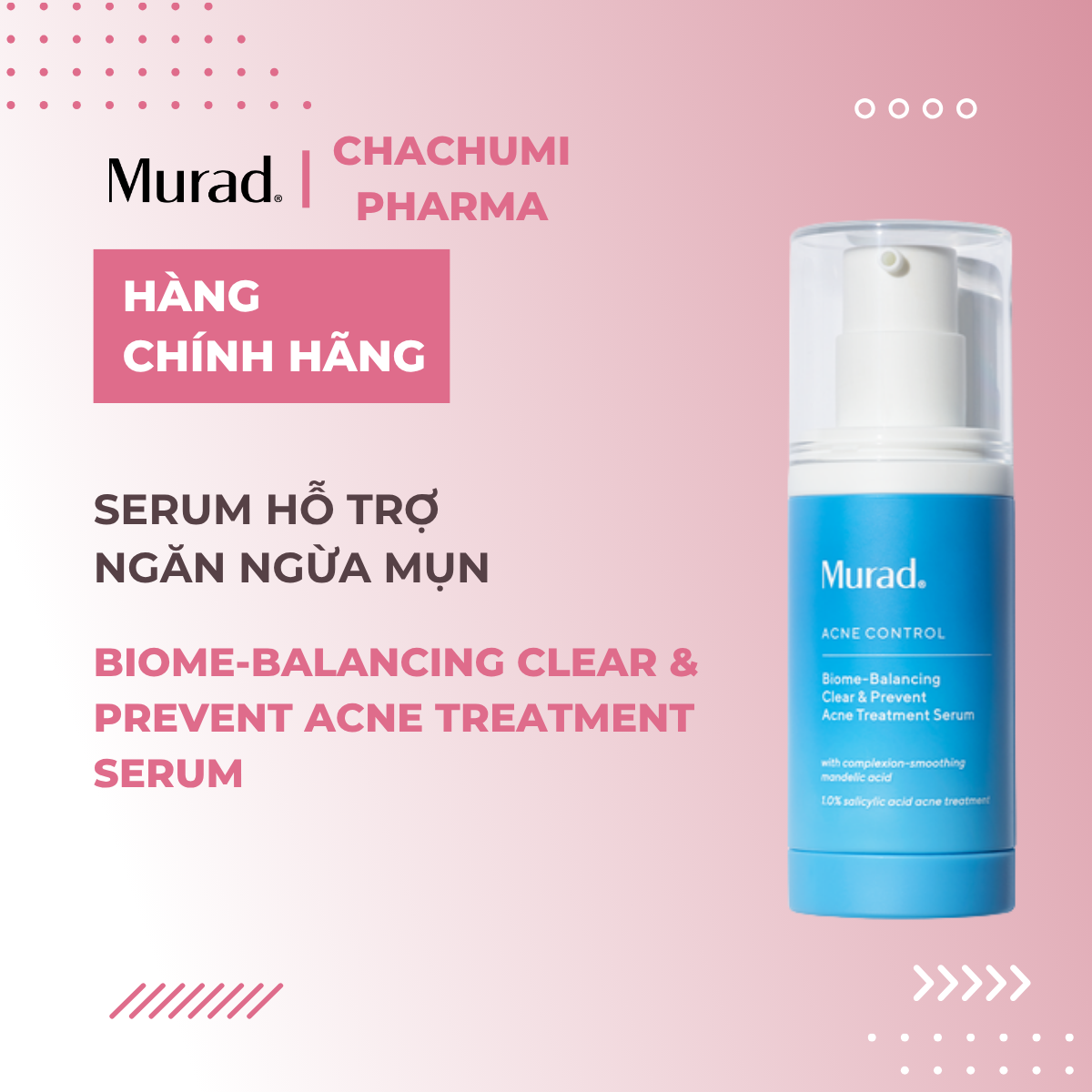 Serum Hỗ Trợ Ngăn Ngừa Mụn Murad Biome-Balancing Clear & Prevent Acne Treatment Serum 30ml