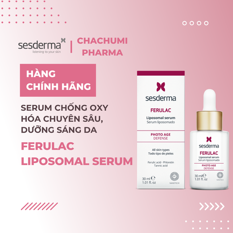 Sesderma Ferulac Liposomal Serum 30ml – Serum Chống Oxy Hóa Chuyên Sâu, Dưỡng Sáng Da