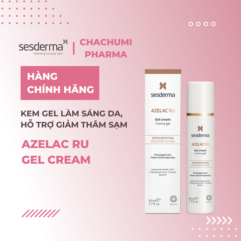 Sesderma Azelac RU Gel Cream 50ml – Kem Gel Làm Sáng Da, Hỗ Trợ Giảm Thâm Sạm