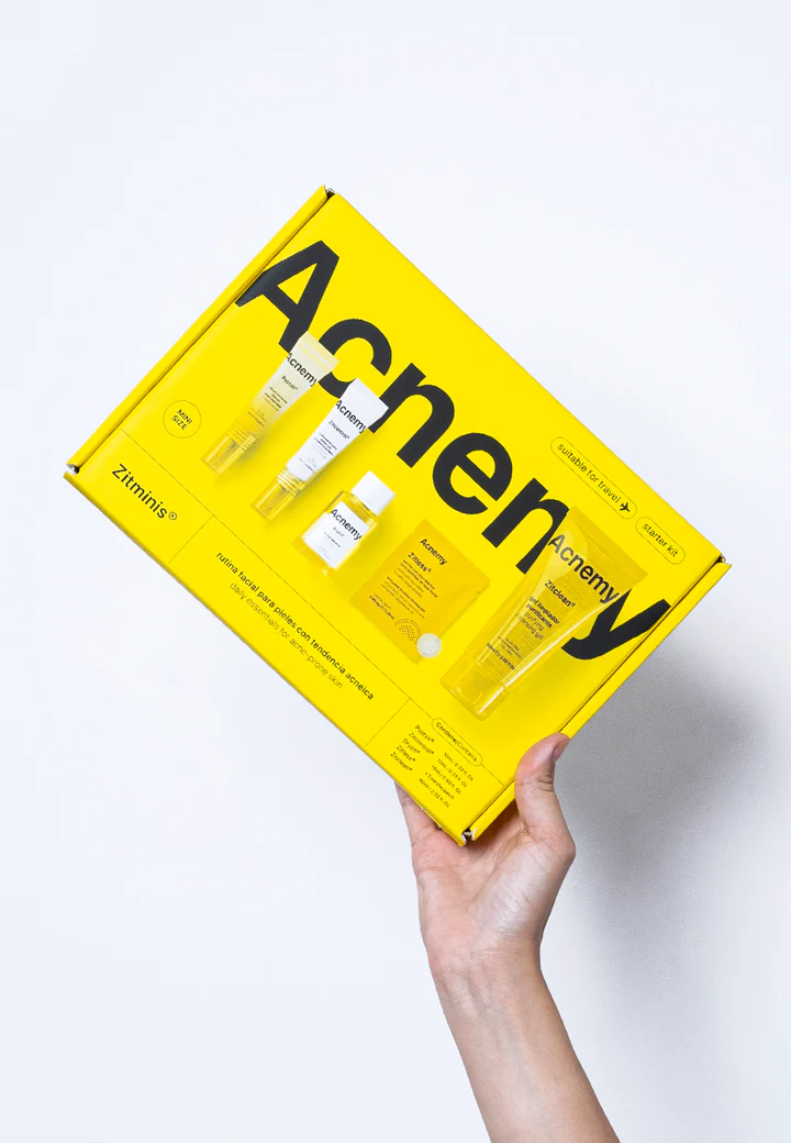 Acnemy Zitminis Acnemy Essentials Discovery Kit Bộ Sản Phẩm Hỗ Trợ Làm Giảm Mụn Tiện Lợi 4 Món