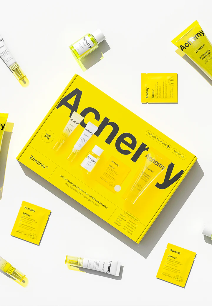 Acnemy Zitminis Acnemy Essentials Discovery Kit Bộ Sản Phẩm Hỗ Trợ Làm Giảm Mụn Tiện Lợi 4 Món