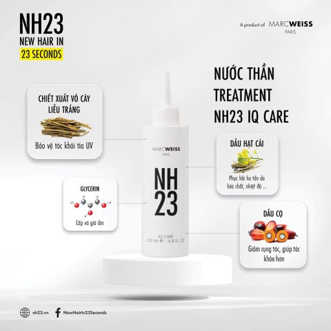 Bộ Dầu gội và Nước Dưỡng NH23 IQ REPAIR KIT 200ml giúp dưỡng ẩm và phục hồi độ bóng mượt cho mái tóc