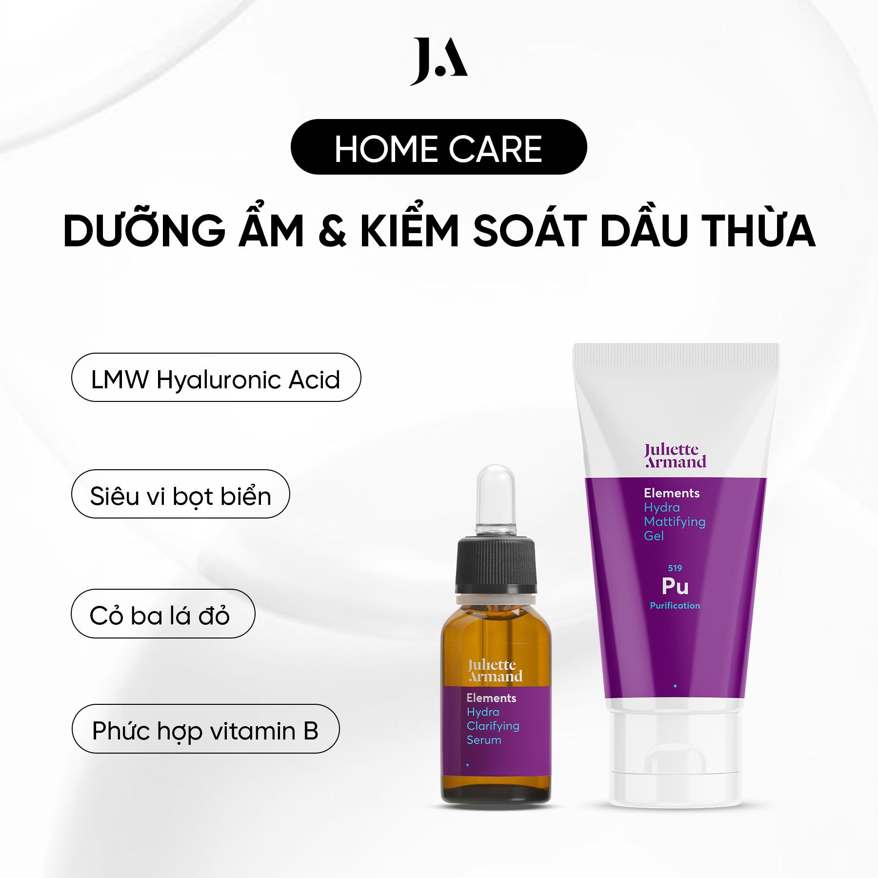 Juliette Armand Elements Hydra Clarifying Serum Tinh Chất Dưỡng Ẩm & Cân Bằng Da Dầu, Da Mụn 20ml