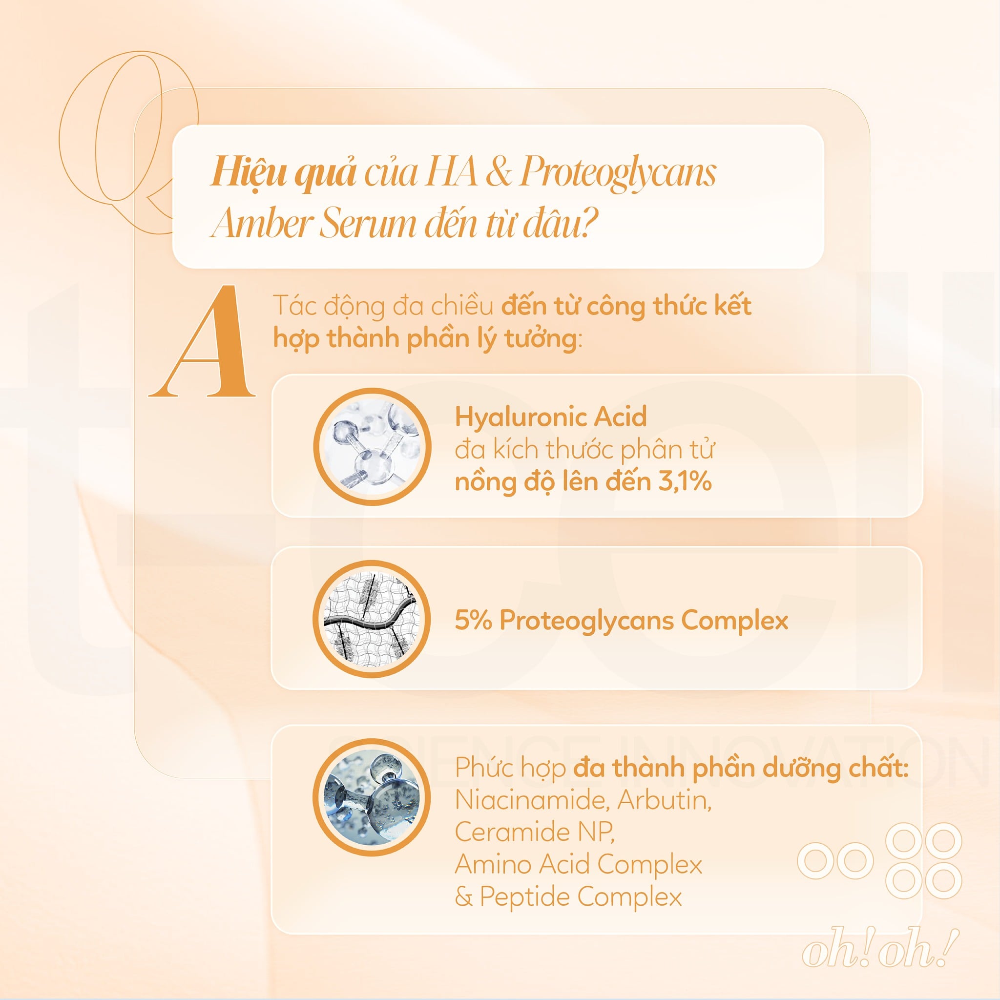 oh!oh! HA Serum : amber - Tinh Chất Dưỡng Ẩm Chuyên Sâu