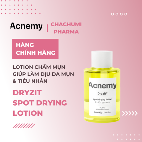 Acnemy Dryzit Spot Drying Lotion Lotion Chấm Mụn Giúp Làm Dịu Da Mụn Và Tiêu Nhân Nhanh Chóng 30ml