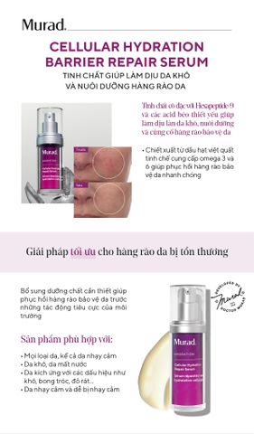 Serum Dưỡng Ẩm Và Hỗ Trợ Làm Mịn Da Murad Cellular Hydration Repair Serum 30ml