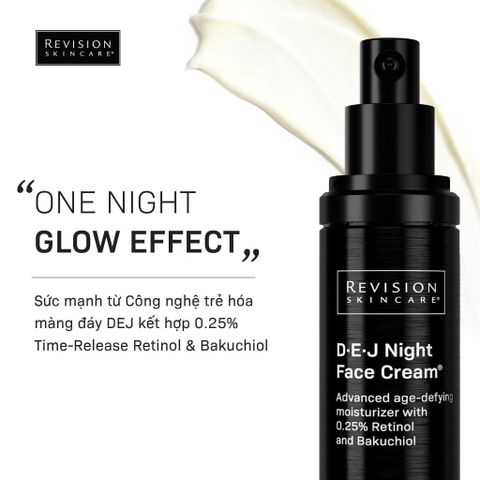 [Tuýp 4gram] Revision Skincare D·E·J Night Face Cream - Kem Dưỡng Làm Giảm Nếp Nhăn Và Cải Thiện Độ Đàn Hồi Cho Da