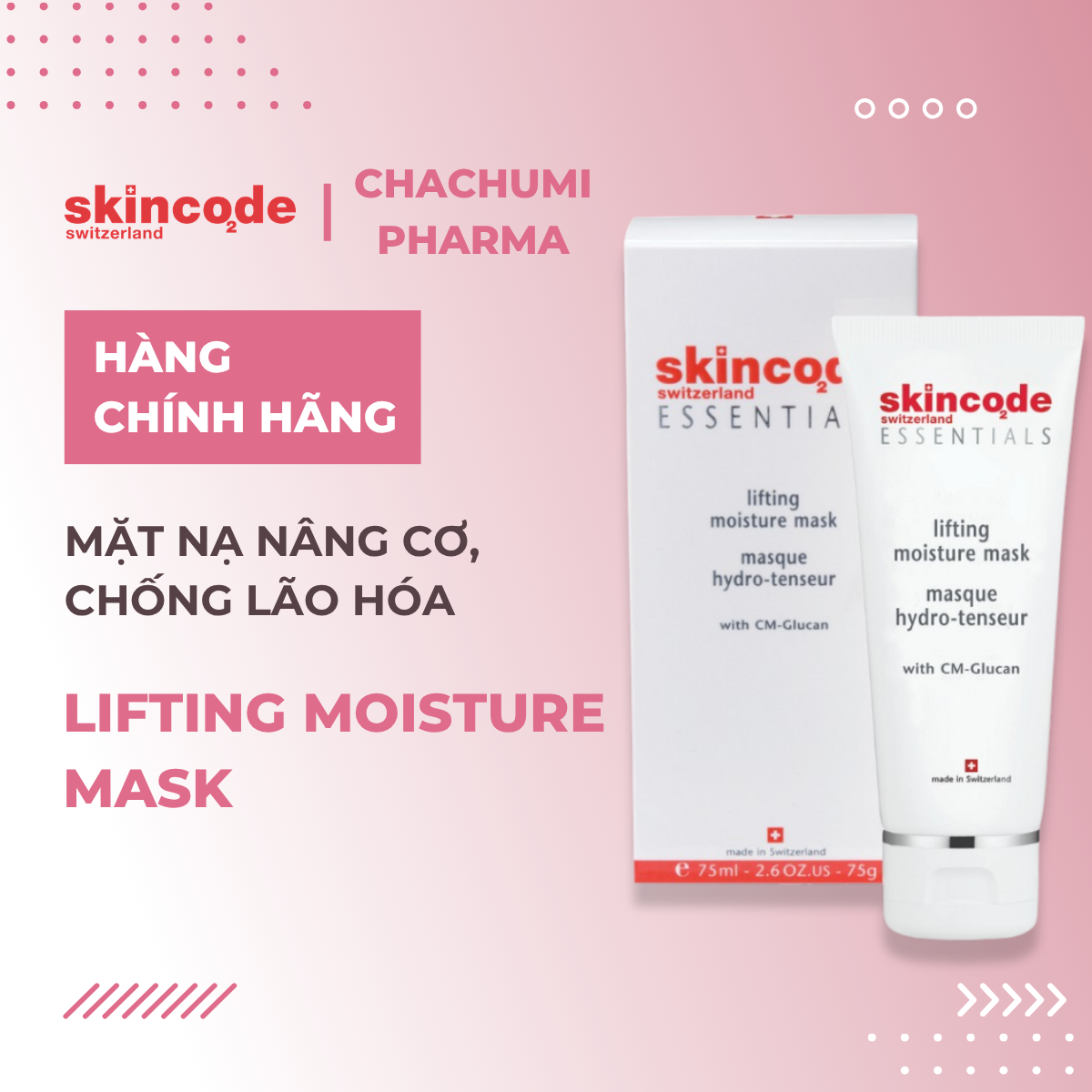 Skincode Lifting Moisture Mask - Mặt nạ nâng cơ, chống lão hóa