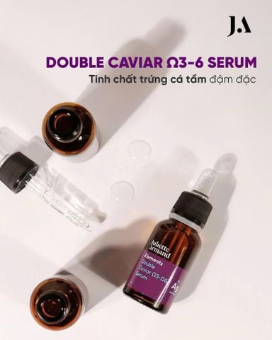 Juliette Armand Elements Double Caviar 3&6 Serum Tinh Chất Trứng Cá Tầm Omega 3&6 Hỗ Trợ Nuôi Dưỡng & Tăng Độ Mịn Da 20ml