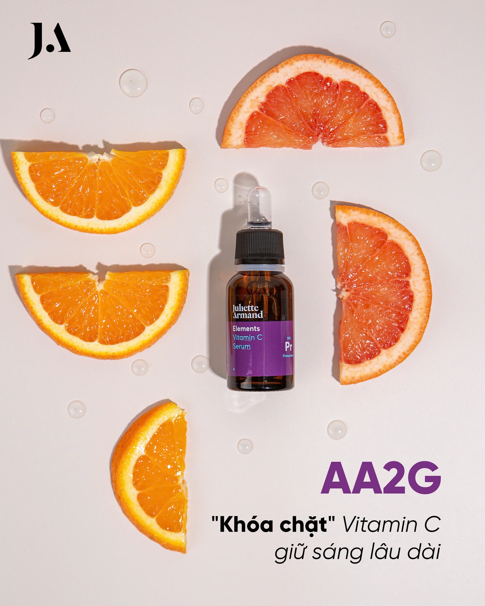 Juliette Armand Elements Vitamin C Serum Tinh Chất Vitamin C Hỗ Trợ Làm Sáng & Bảo Vệ Da 20ml
