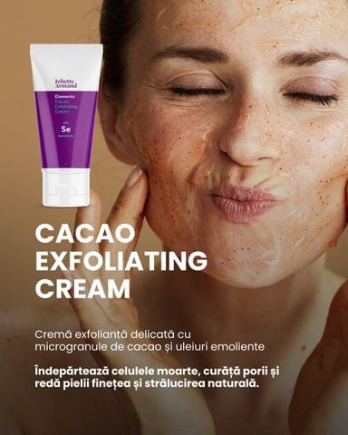 Juliette Armand Elements Cacao Exfoliating Cream Kem Tẩy Tế Bào Chết Cacao & Hạnh Nhân Cho Da Khô, Nhạy Cảm 50ml