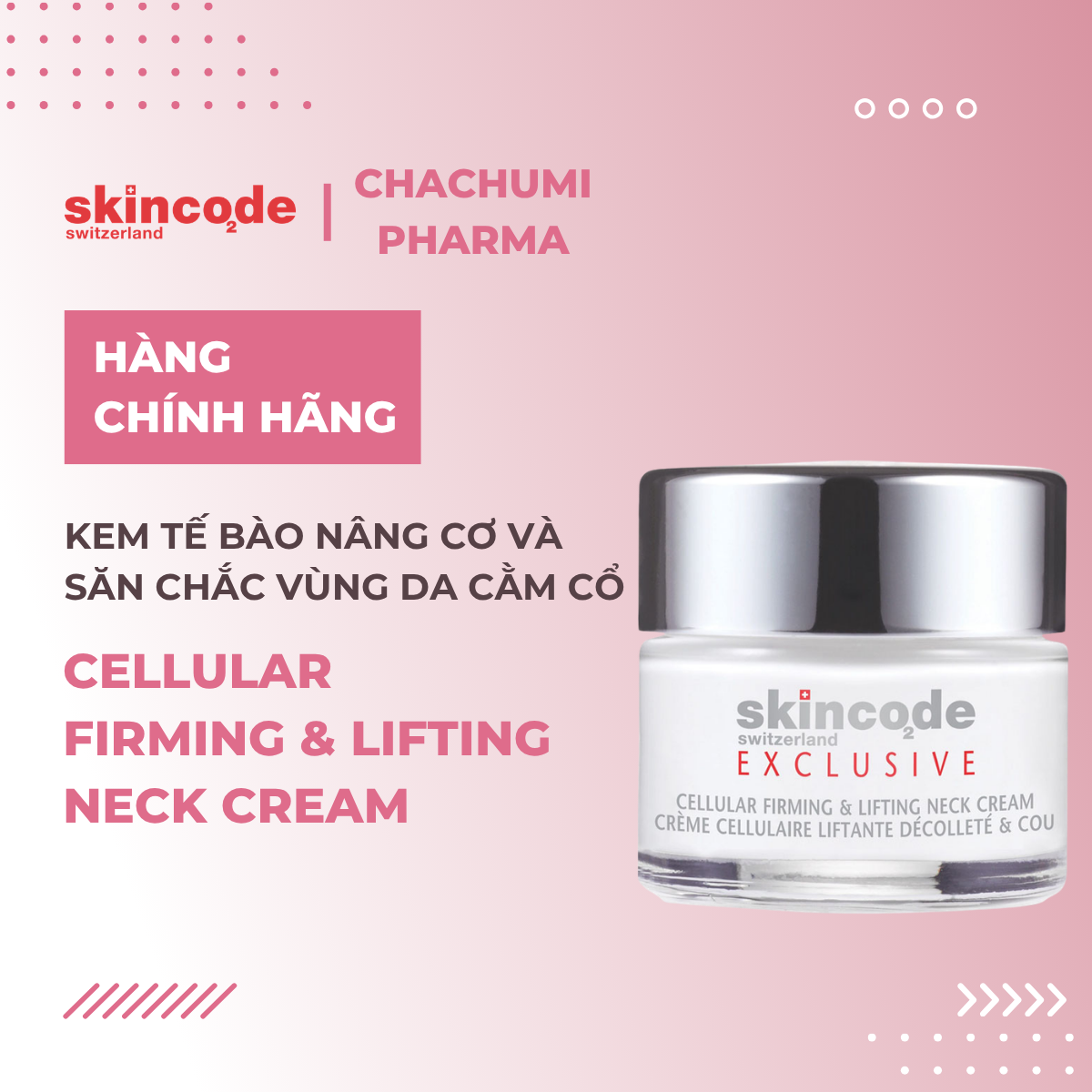 Skincode Cellular Firming & Lifting Neck Cream Kem tế bào nâng cơ và săn chắc vùng da cằm cổ