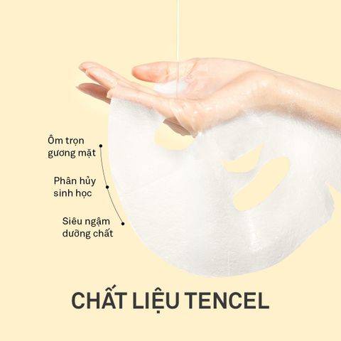 Candid Niaciamide Vitamin C Mask Mặt nạ dưỡng sáng - Hộp 10 miếng