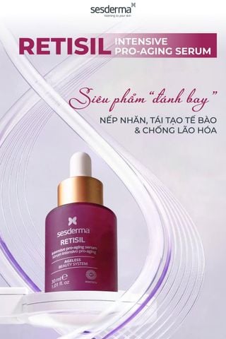 Sesderma Retisil Intensive Pro-Aging Serum 30ml – Serum HPR Tái Tạo Da, Hỗ Trợ Giảm Nếp Nhăn