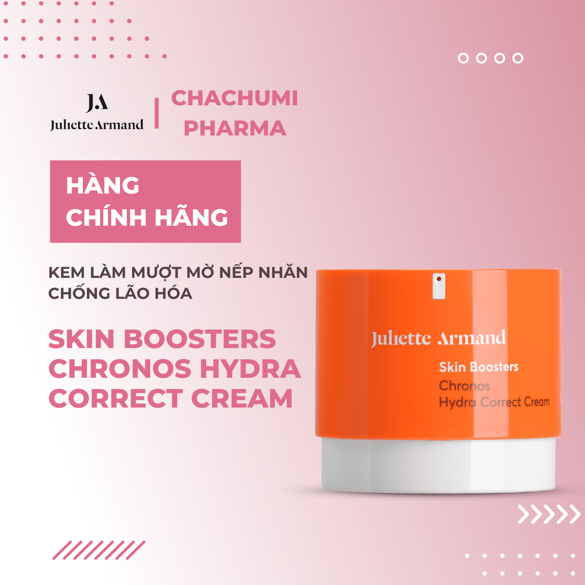 Juliette Armand Chronos Hydra Correct Cream Kem Làm Mượt Và Mờ Nếp Nhăn Chống Lão Hóa 50ml