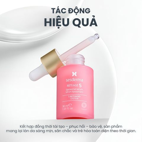 Sesderma Reti Age 5 Liposomal Serum 30ml – Serum Chống Lão Hóa, Hỗ Trợ Giảm Nếp Nhăn