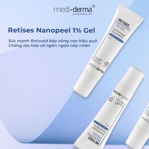 Mediderma Retises Nanopeel 1% Gel Khoá Peel Giảm Mụn, Kích Thích Tăng Sinh Collagen Và Elastin