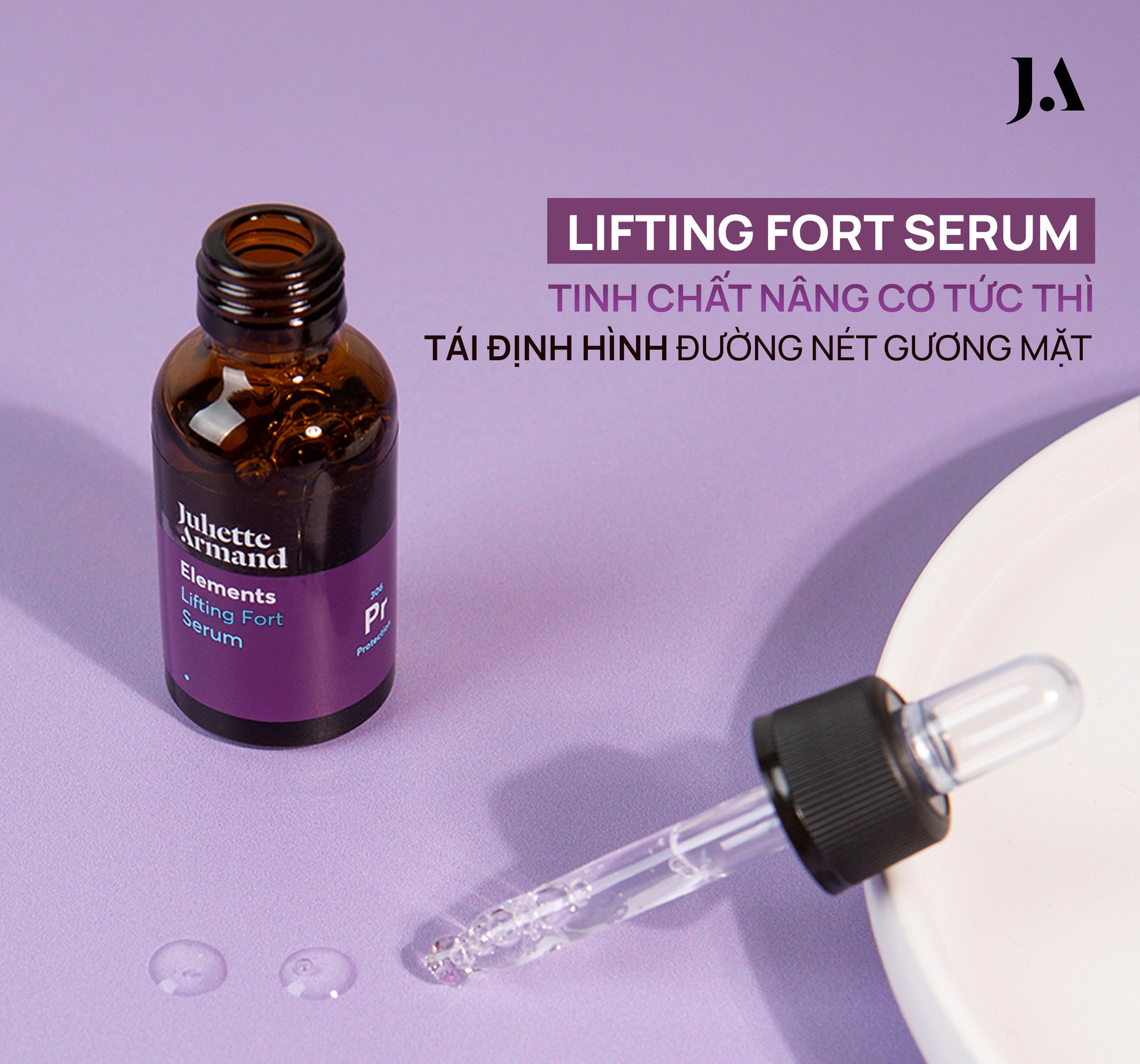 Juliette Armand Elements Lifting Fort Serum Tinh Chất Hỗ Trợ Nâng Cơ & Cải Thiện Độ Săn Chắc Da 20ml