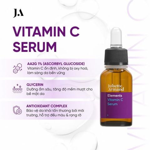 Juliette Armand Elements Vitamin C Serum Tinh Chất Vitamin C Hỗ Trợ Làm Sáng & Bảo Vệ Da 20ml