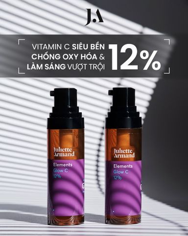 Juliette Armand Elements Glow C 12% Serum Tinh Chất Vitamin C 12% Hỗ Trợ Làm Sáng Da Xỉn Màu 10ml