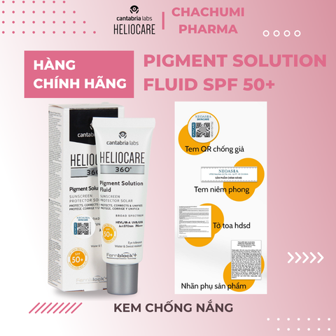 Kem chống nắng Heliocare 360 Pigment Solution Fluid SPF50+ 50ml