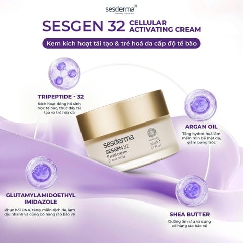 Sesderma Sesgen 32 Cell Activating Cream 50ml – Kem Kích Hoạt Tế Bào, Hỗ Trợ Trẻ Hóa Da