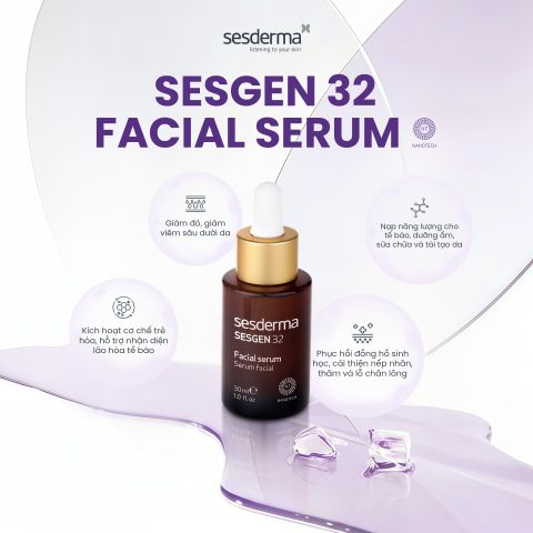 Sesderma Sesgen 32 Facial Serum 30ml – Serum Tái Tạo Da Cấp Độ Tế Bào, Phục Hồi Da Mệt Mỏi