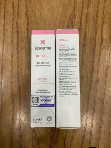 Sesderma Reti Age Eye Contour Ceramic 15ml – Kem Dưỡng Mắt Giảm Nếp Nhăn & Dưỡng Sáng Vùng Mắt