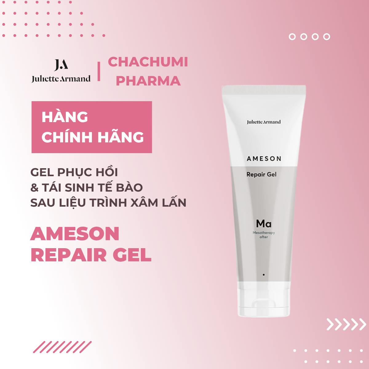 Juliette Armand Skin Booster Repair Gel - Gel Phục Hồi & Tái Sinh Tế Bào Sau Liệu Trình Xâm Lấn 20ml