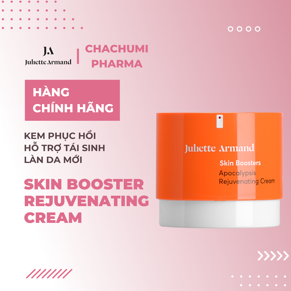 Juliette Armand Skin Booster Rejuvenating Cream Kem Phục Hồi Tái Sinh Làn Da Mới 50ml